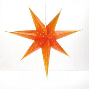 Adventsstjärna - Klassisk Gammaldags Orange - 60 cm - www.frokenfraken.se