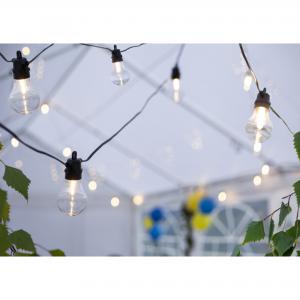 Ljusslinga - Selecta - Svart - 10 LED - Utomhus - 7,2 m - www.frokenfraken.se