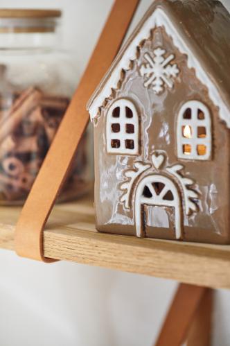 Ljuslykta - Hus - Pepparkakshus - Stor - www.frokenfraken.se