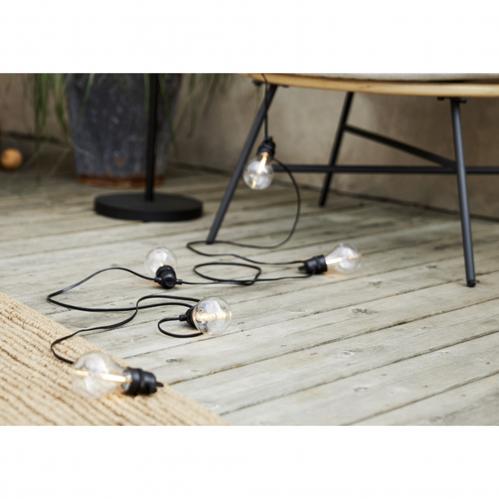 Ljusslinga - Selecta - Svart - 10 LED - Utomhus - 7,2 m - www.frokenfraken.se