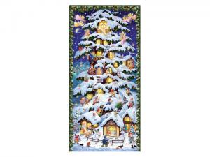 Adventskalender - Skogshus - 29 x 60 cm - www.frokenfraken.se