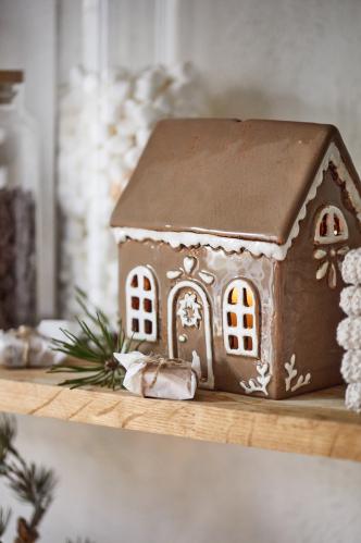 Ljuslykta - Hus - Pepparkakshus - Stor - www.frokenfraken.se