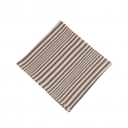 Servett - KARIN - BRUN - 50 X 50 CM - 6-pack - www.frokenfraken.se