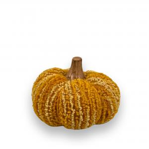 Pumpa - Tyg - Orangegul - 9 cm - www.frokenfraken.se