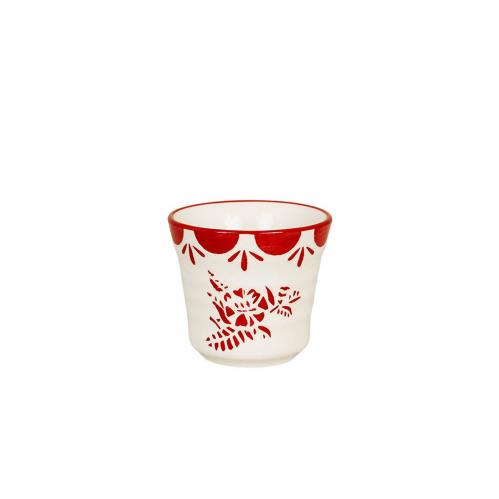 Liten Mugg Marion Blomma - Rd - 7,2 x H6,5 cm - www.frokenfraken.se