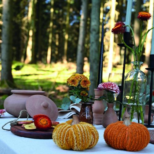 Pumpa - Tyg - Orangegul - 12 cm - www.frokenfraken.se