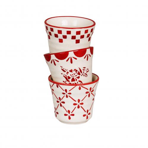 Liten Mugg Marion Blomma - Rd - 7,2 x H6,5 cm - www.frokenfraken.se