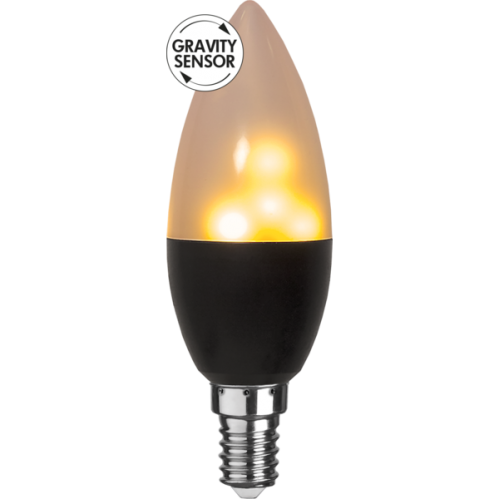 Dekoration - LED Lampa - flame - e14 - www.frokenfraken.se