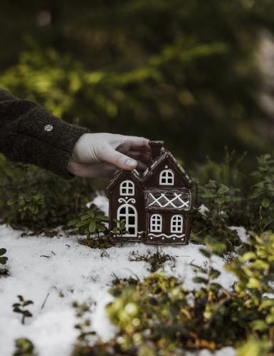 Ljuslykta - Hus - Pepparkakshus - Nr 3 - www.frokenfraken.se