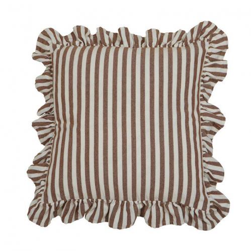 Kuddfodral Volang - Svea Cognac- 45 x 45cm - www.frokenfraken.se