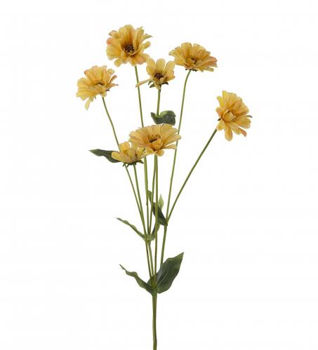 Zinnia - Gul - 90 cm - www.frokenfraken.se