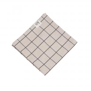 Servett - AXEL - SVART - 45 X 45 CM - 6-pack - www.frokenfraken.se