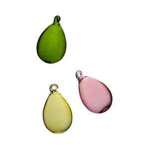 Ägg - Påskpynt hänga - 3-pack - Rosa/grön/gul - Ø3 x 5 cm - www.frokenfraken.se