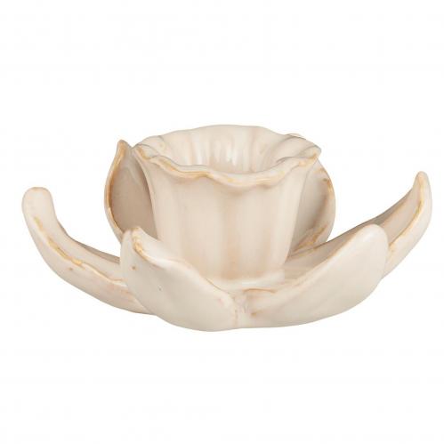 Ljusstake - Psklilja Creme - fr 2,2 cm ljus - 11,5 cm - www.frokenfraken.se