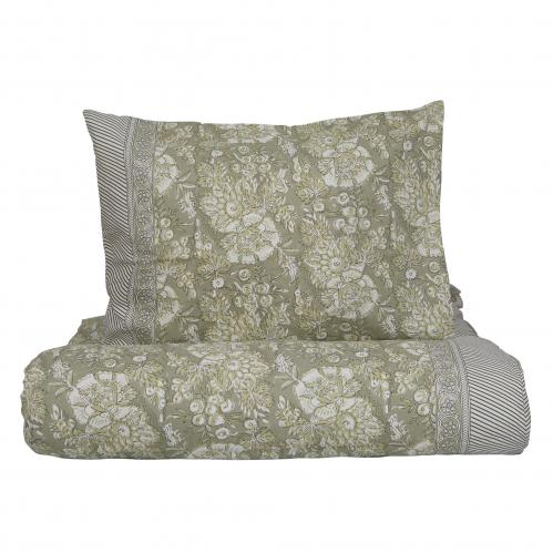 Bddset Kingsize - Sonia Grn - 220 X 210, 2 x 50 X 60 CM - www.frokenfraken.se