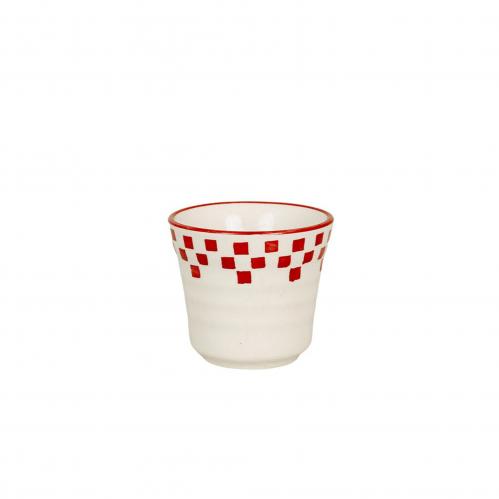 Liten Mugg Marion Ruta - Rd - 7,2 x H6,5 cm - www.frokenfraken.se