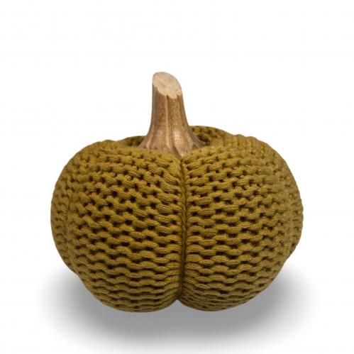 Pumpa - Tyg - Naturgrn - 12 cm - www.frokenfraken.se