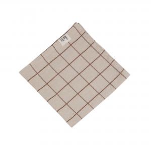 Servett - AXEL - KASTANJ - 45 X 45 CM - 6-pack - www.frokenfraken.se