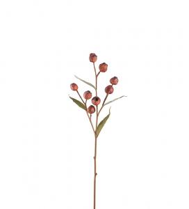 Eucalyptuskvist med bär - Röd - 65 cm - www.frokenfraken.se