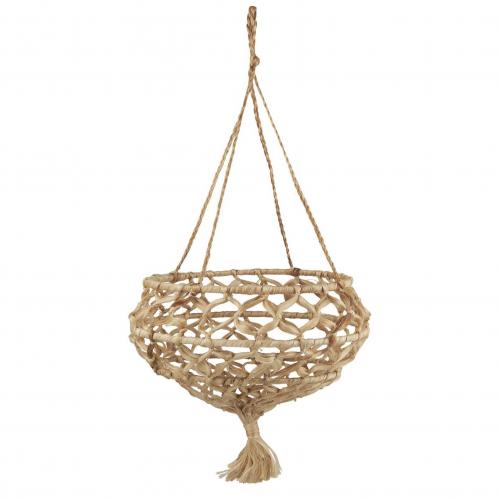 Ampel - Hngande korg jute - 33 cm - www.frokenfraken.se