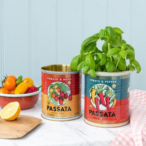 Plåtkruka - Burk i plåt - Retro - Passata - 2 storlekar - www.frokenfraken.se