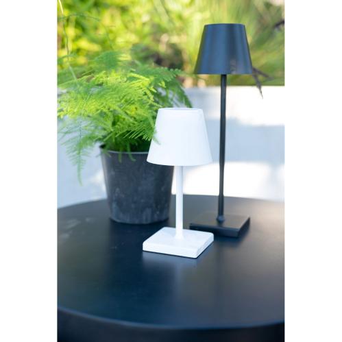 Bordlampa - Uppladdningsbar - Järn - Svart - 10 x 38 cm - www.frokenfraken.se