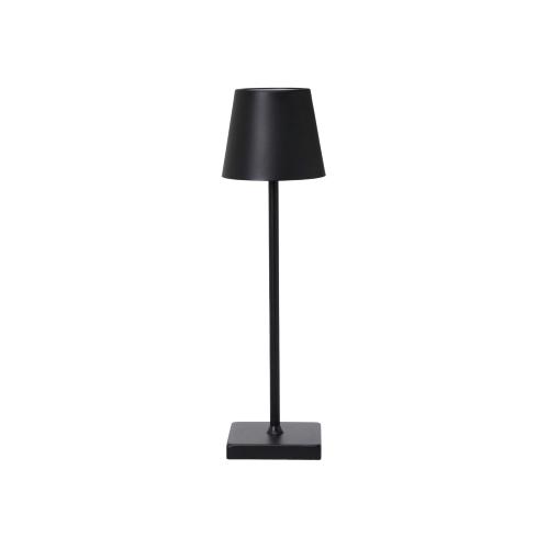 Bordlampa - Uppladdningsbar - Järn - Svart - 10 x 38 cm - www.frokenfraken.se